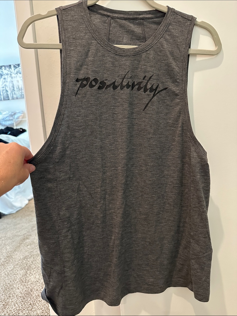 lululemon athletica Gray 'positivity' Sleeveless Tank